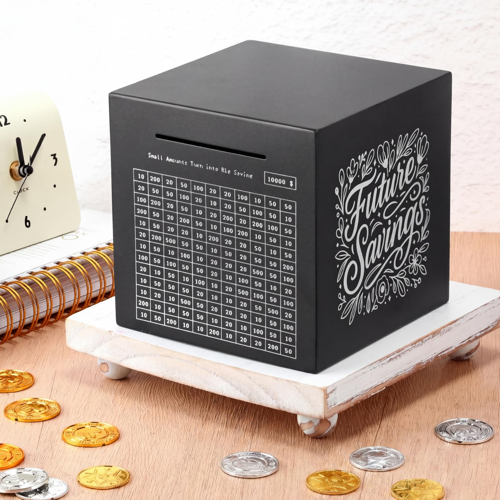 Amazon.com: Honeydak Piggy Bank for Adult Password Stainless Steel