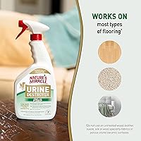 Vista 7 de Nature’s Miracle Destructor de Orina Plus para Perros, 32 Onzas, Fórmula Enzimática, Listo para Usar