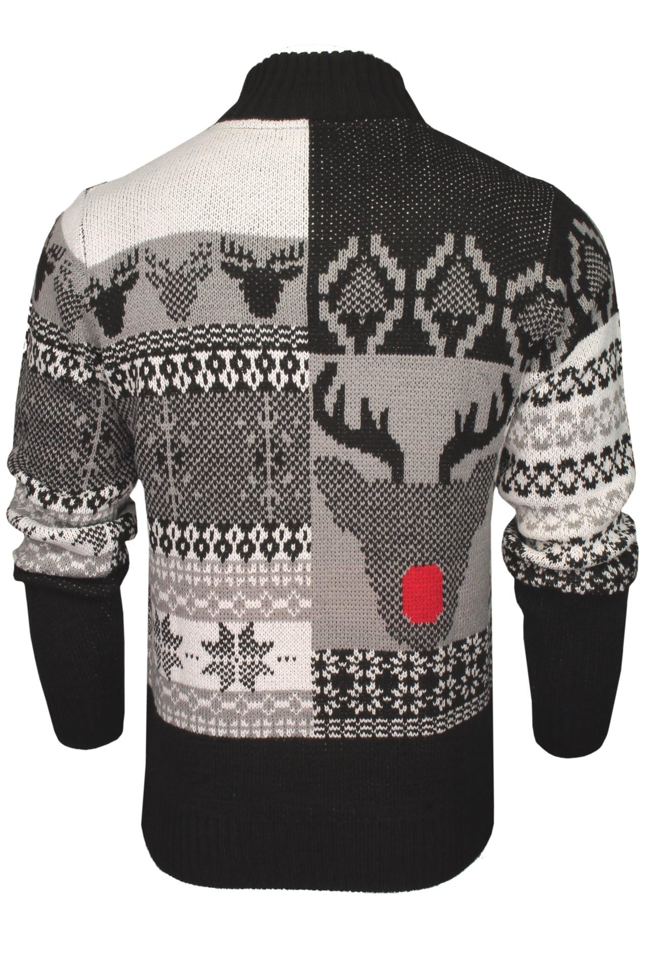 Xact Herren Nordic Fairisle 1/4-Zip Weihnachtspullover