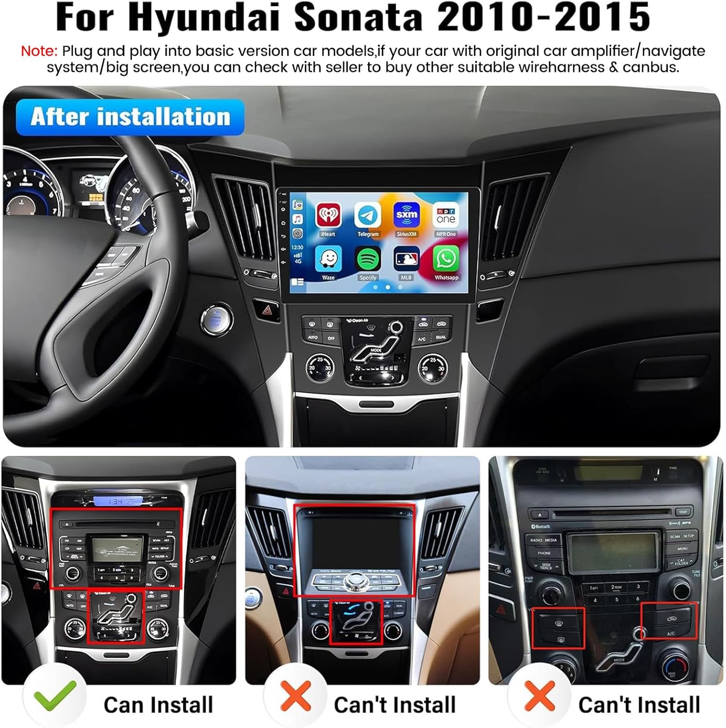 Compatibility check for Hyundai Sonata dashboard