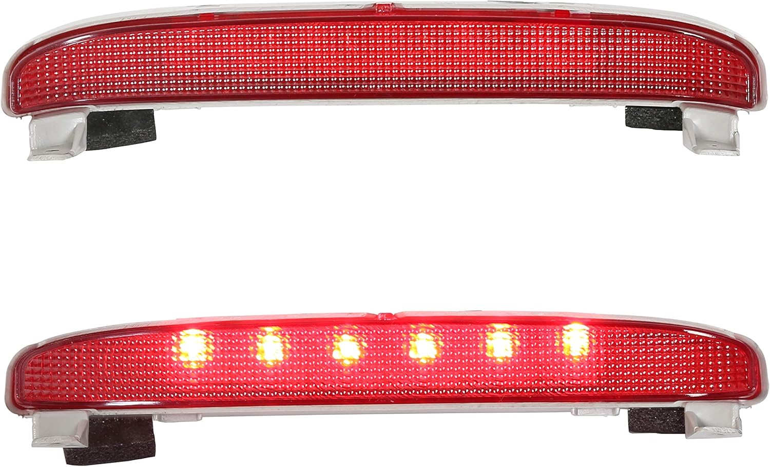 ECOTRIC LED Third 3rd Brake Light Compatible with 2006-2011 Honda Civic EX 2 Door Coupe Replacement For 34270SVAA01 High Mount Stop Lamp