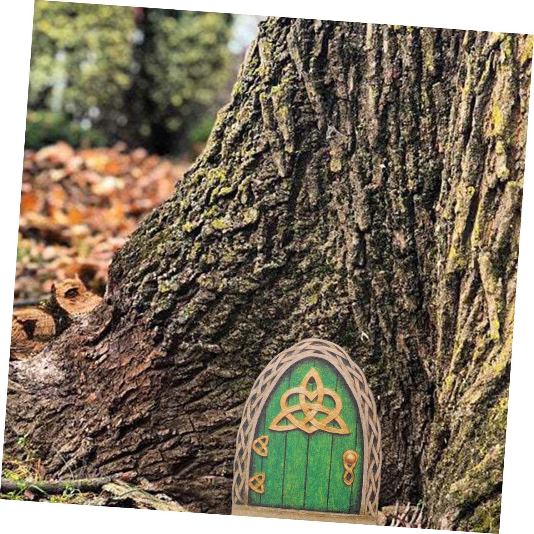 YARNOW 3kawałki Drewniane Drzwi Elfickie Do Ogrodu Miniaturowych Drzwi Do Dekoracji Diy Elfów Miniaturowego Krajobrazu i Ogrodu