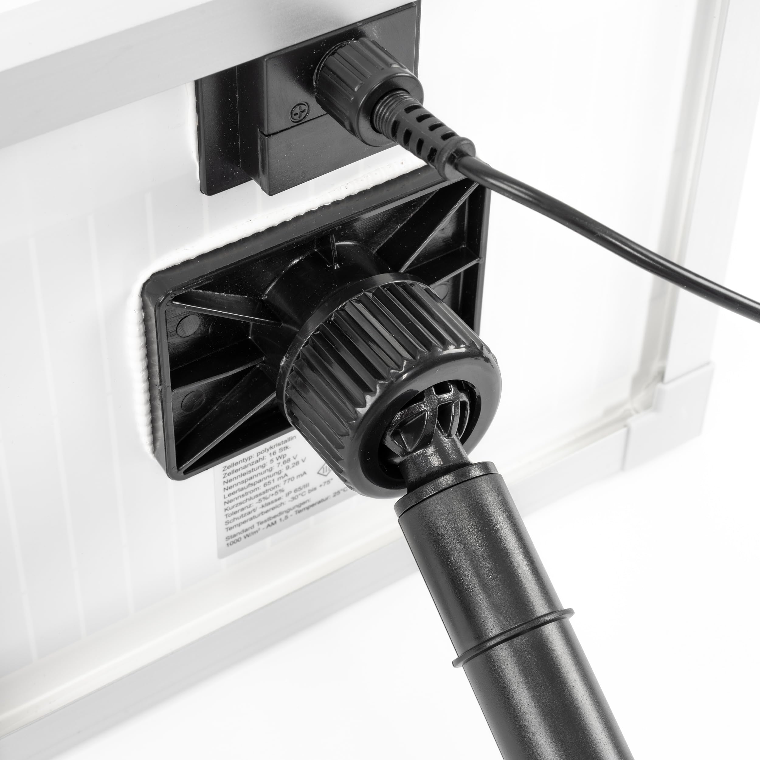 esotec Solar Teichpumpe 160 l/h mit LiFePO4 Akku & LED – Solarbrunnen für Gartenteich & Wasserspiel – 5W Solarmodul, 4 Fontänen 101920