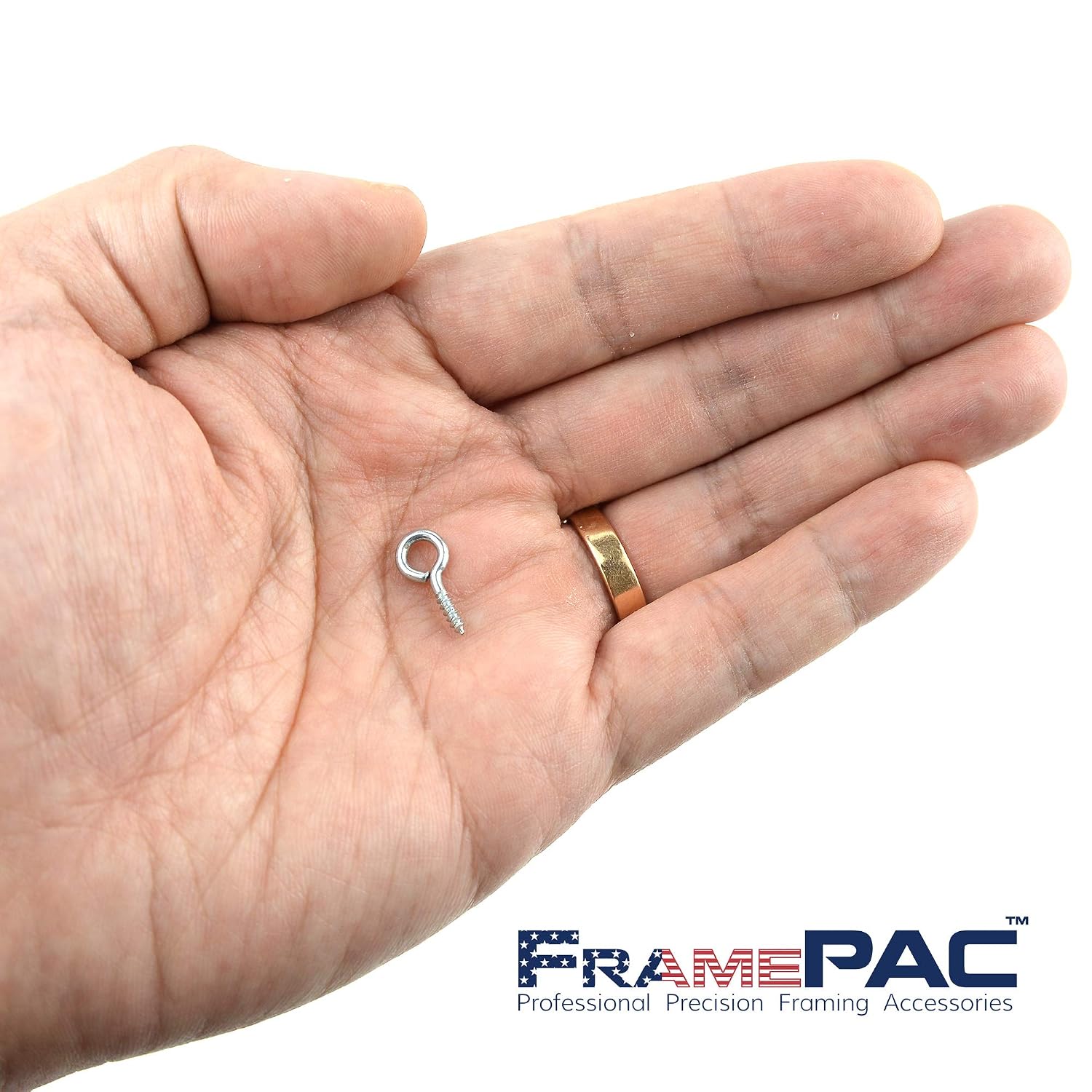 500 Pcs Small Eye Screws Heavy Duty Silver Hook Eyes Bolts Eyelet Screw for Hanging Picture Frame Wall Arts Paintings & Home Decoration