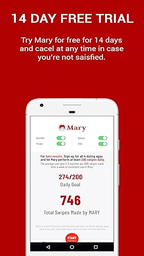 Auto Swiper for Bumble, Tinder, Badoo & POF - Mary