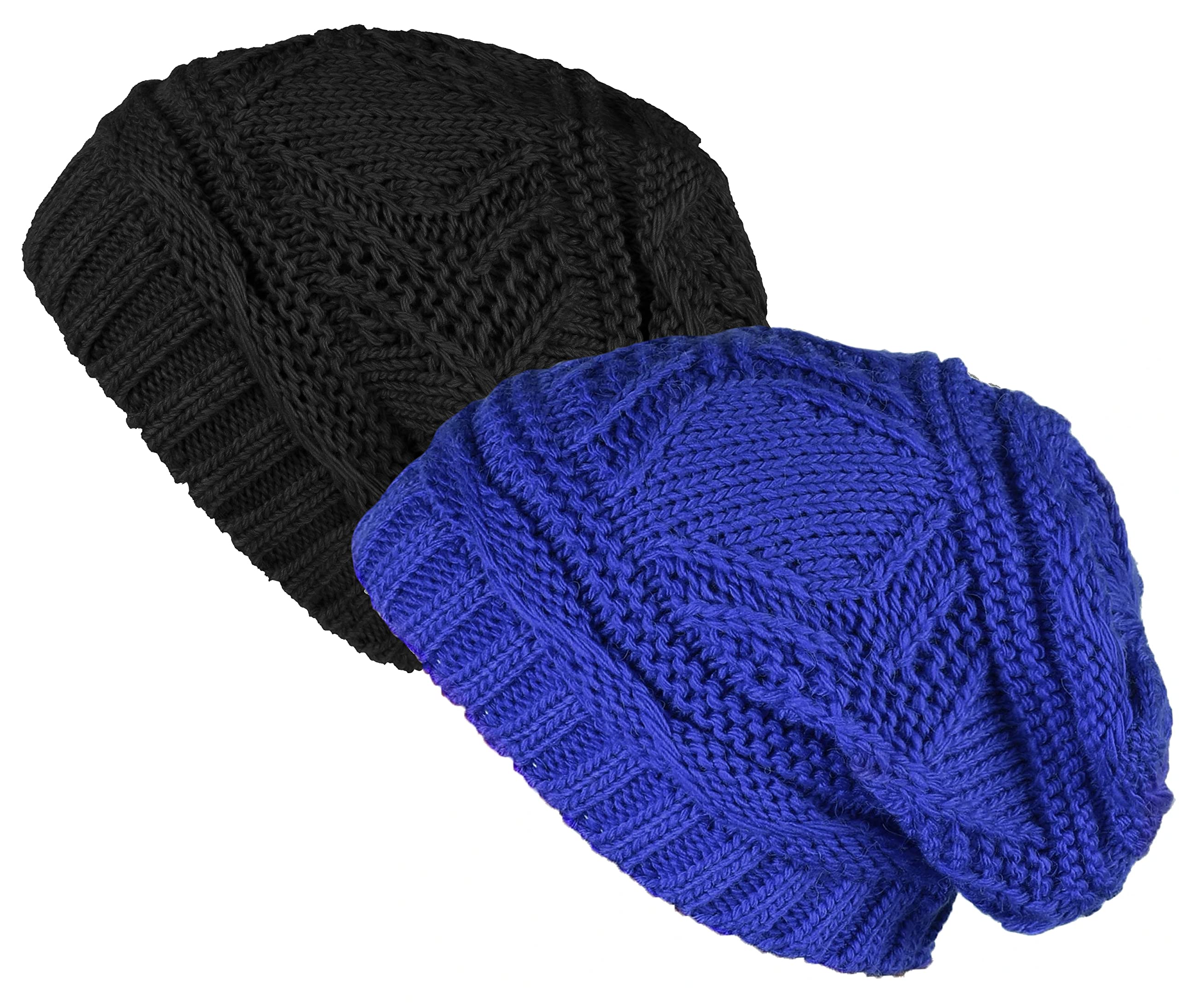 Lilax Knit Slouchy Oversized Soft Warm Winter Beanie Hat