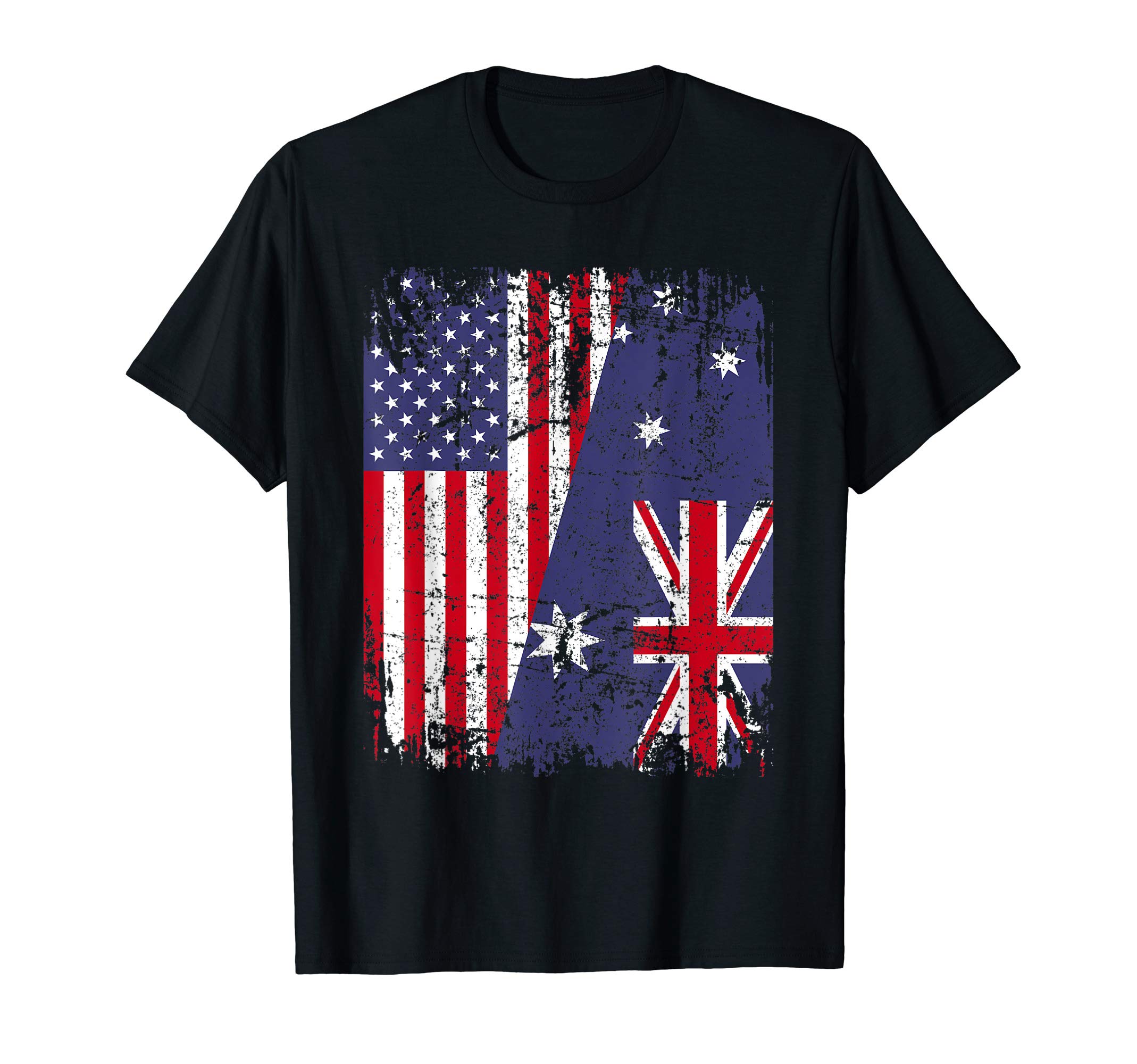 Australian Roots | Half American Flag Australia T-Shirt