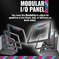 Vista 5 de Cooler Master MasterBox Q300L Torre Micro-ATX con filtro de polvo de diseño magnético, panel lateral acrílico transparente, E/S ajustable y flujo