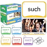 BenBen Sight Words Flash Cards, 350 Dolch & Fry High Frequency Site Words and Sentences for Pre-K, Kindergarten, 1st 2nd 3rd Grade, Educational Learning Cards Homeschool Supplies for Ages 3-9