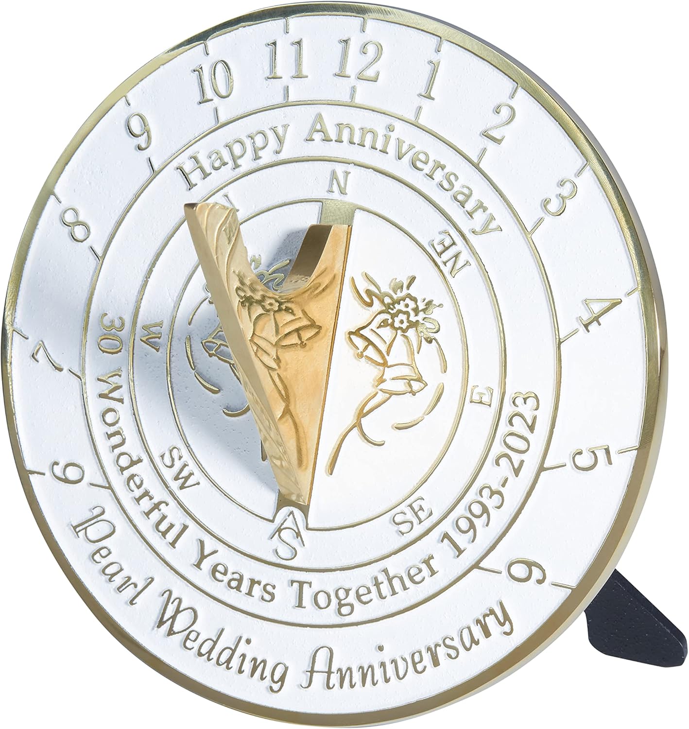 Anniversary Sundial Gift For 30th Pearl Wedding Anniversary