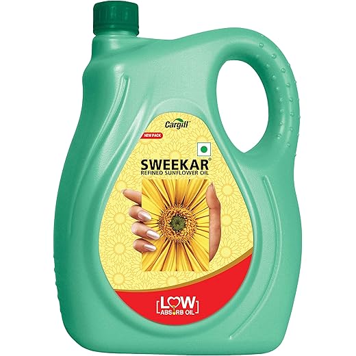 Sweekar Refined Sunflower Oil Jar Lite 5L