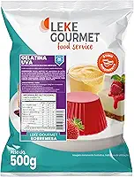 Leke Gourmet – Gelatina em Pó Sabor Uva 500g | Ideal para Confeitarias e Sobremesas | Cor Intensa e Sabor Frutado | Preparo Rápido e Versátil