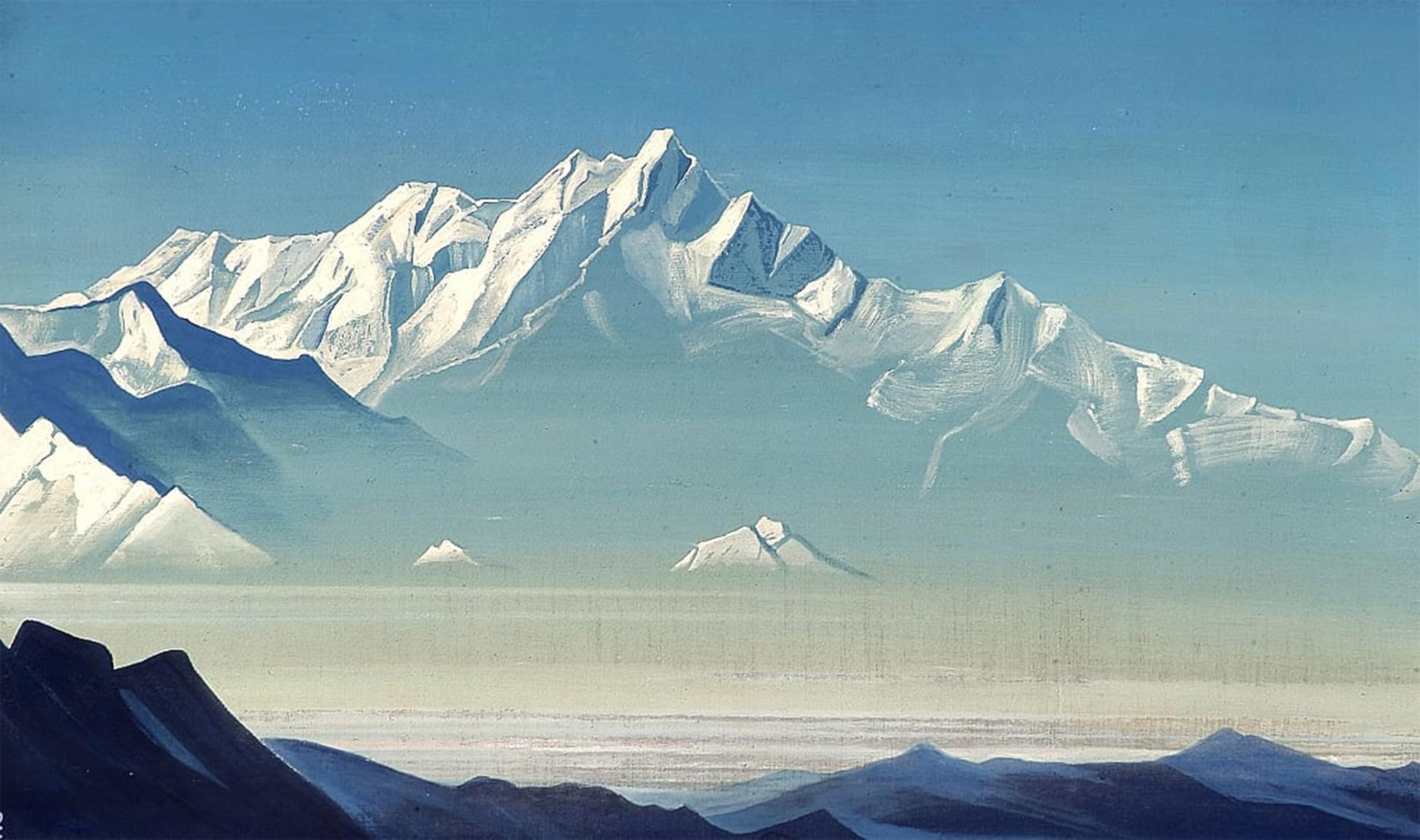 POSTERIIk Famous Print Pop Art Wall Art Graffiti Mount of Five Treasures Two Worlds by Nikolai Konstantinowitsch Roerich Art Prints for Home Decor 60x90cm
