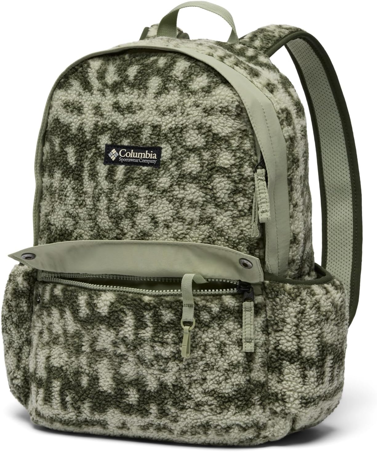 Columbia Unisex Helvetia II 14L Printed Backpack, Greenscape Stippled Stripe/Safari/Shark, One Size