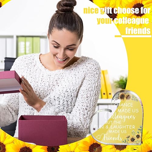 Miniatura 7 de Bucherry Regalos para compañeras de trabajo para mujeres, Chance Made Us Colegas Amigas Regalo Inspirador de Cumpleaños para Compañeras de Trabajo