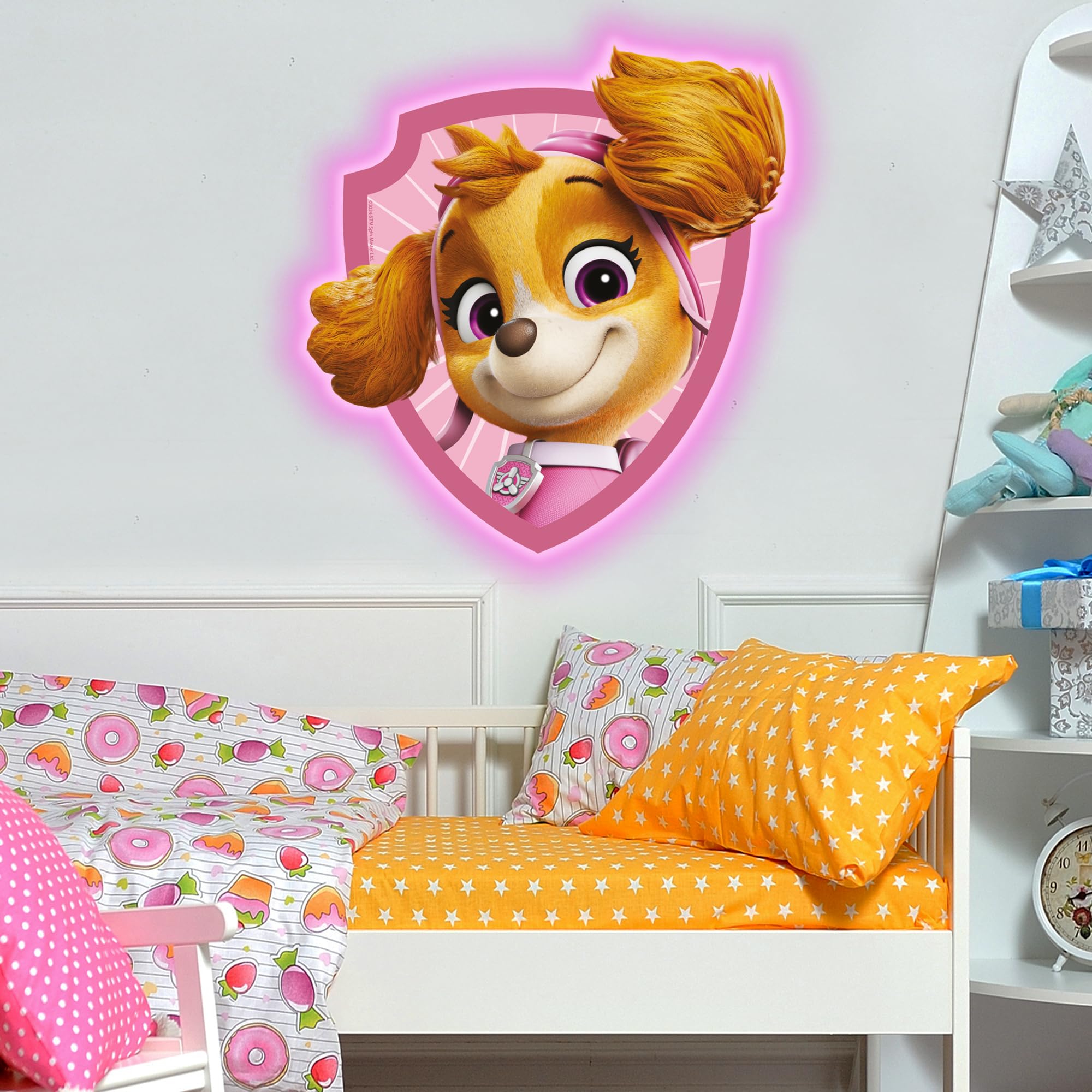 Themed Paw Patrol Skye LED Backlit Wallpop
