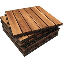 Panel Para Losa Click-Deck - Especialista líder en tejas de cubierta independiente del Reino Unido - Patio, balcón, terraza en la azotea, cubierta de tina para pisos de baldosas (6 x baldosas)
