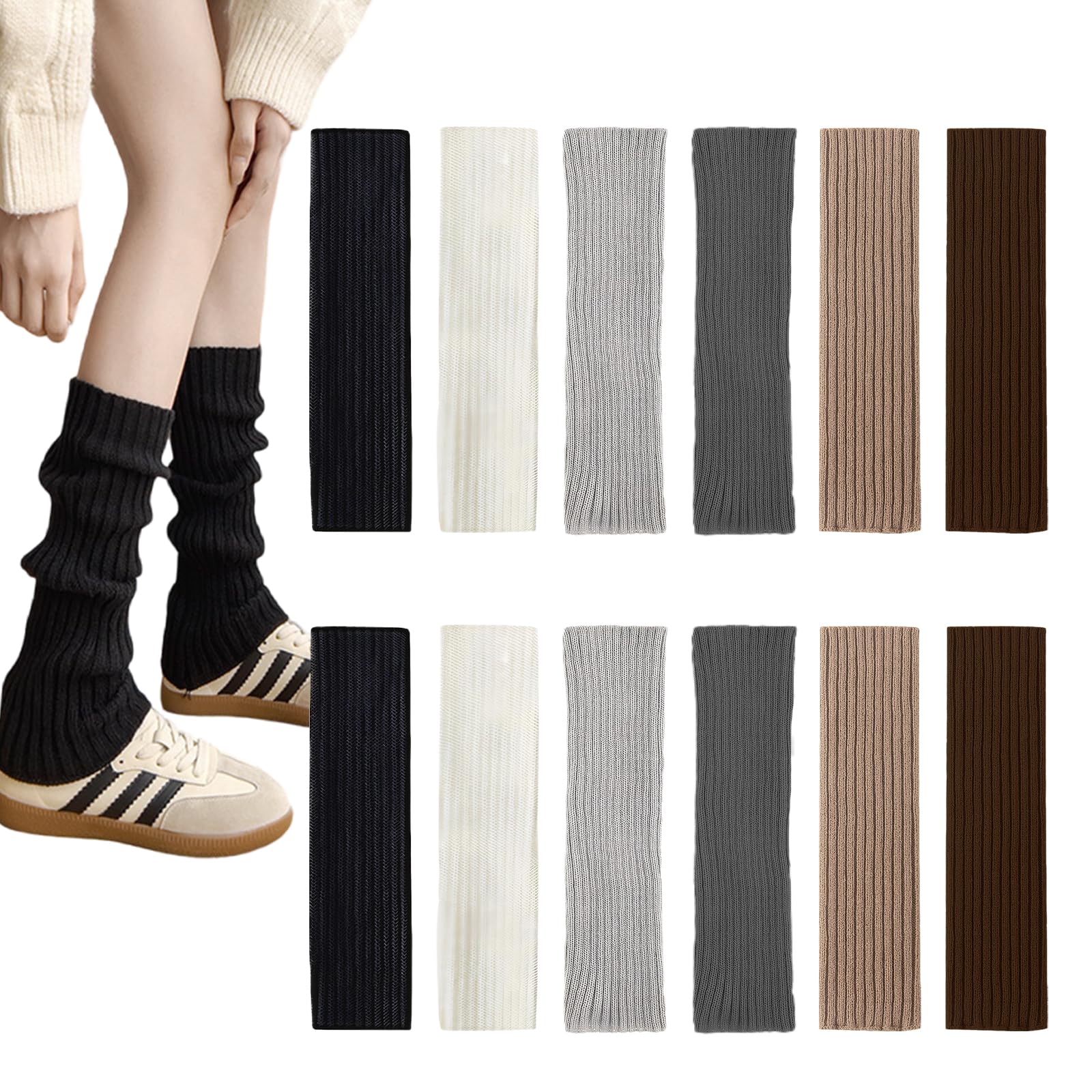 6 Paires Leg Warmers Jambiere Femme Guetre Leg Warmers