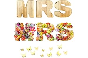 3PCS MRS Charcuterie Board Letters Fillable for Bridal Shower Party