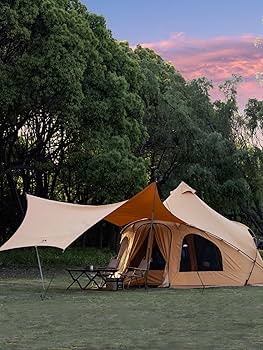 Amazon.co.jp: TOMOUNT タープ TC ポリコットン タープ 420CM 焚き火 Amazon.co.jp: TOMOUNT タープ TC ポリコットン タープ 420CM 焚き火