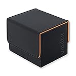 Vault X Trading Card Sideloading Deck Box, 100+ sleeved cards, Premium Exo-Tec Material, Card Holder Storage Box, Detachable Magnetic Lid, for MTG Commander Game, TCG (Red)