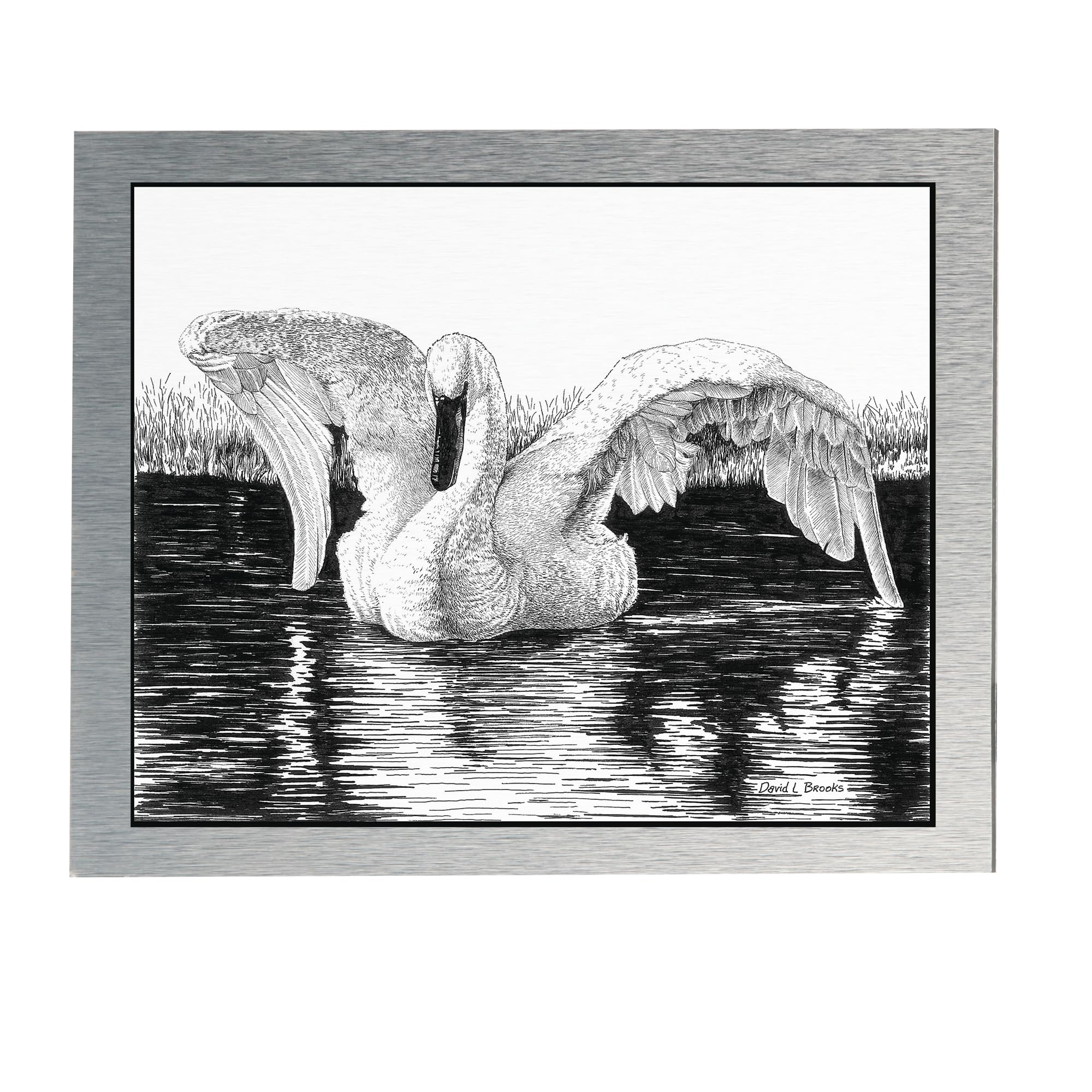 alumacomp Professional Artists 'surowe aluminium metal płótno panel do obrazów lub – bezkwasowy 100% stabilny dwustronny (szczotkowany i polerowany) płyta - rodzaj. 4 szt. 24 x 36