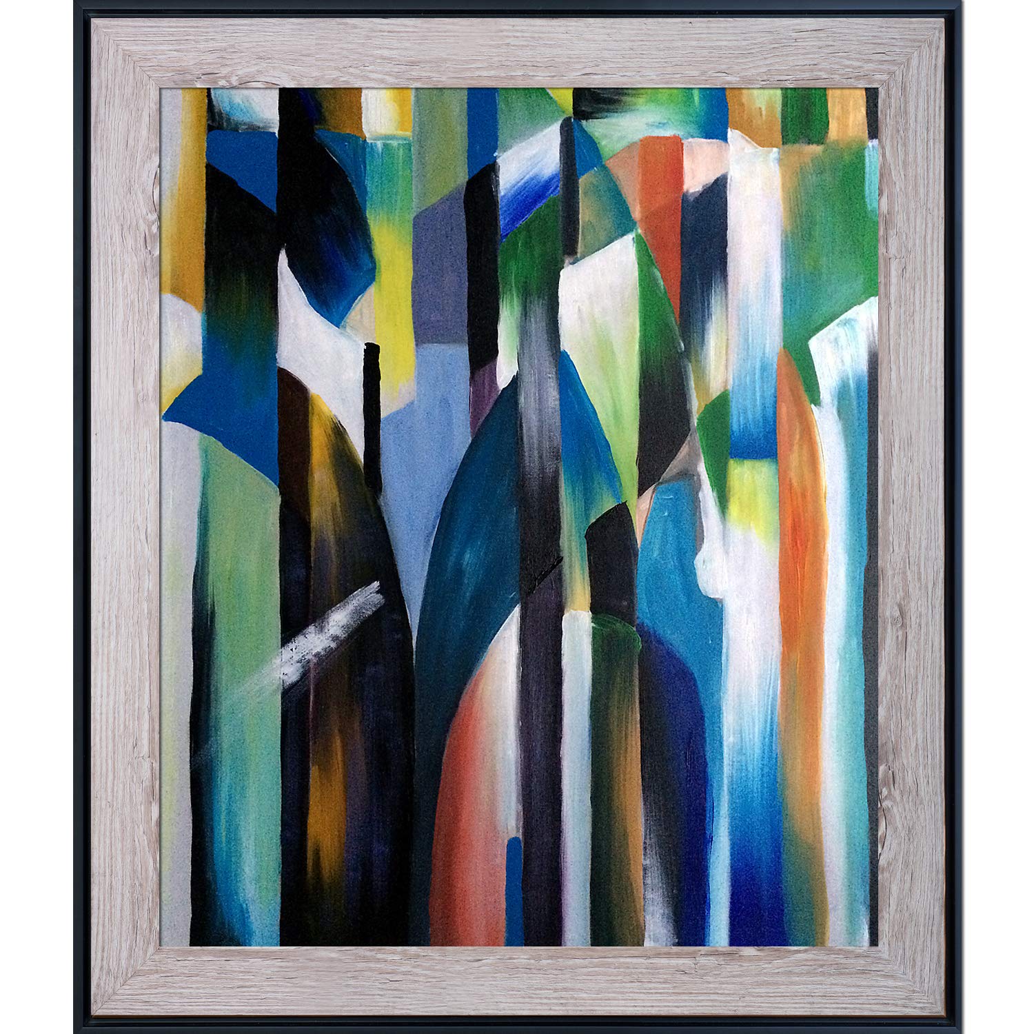 Amazon.com: overstockArt ArtistBe Blue Curve by Clive Watts, Hand