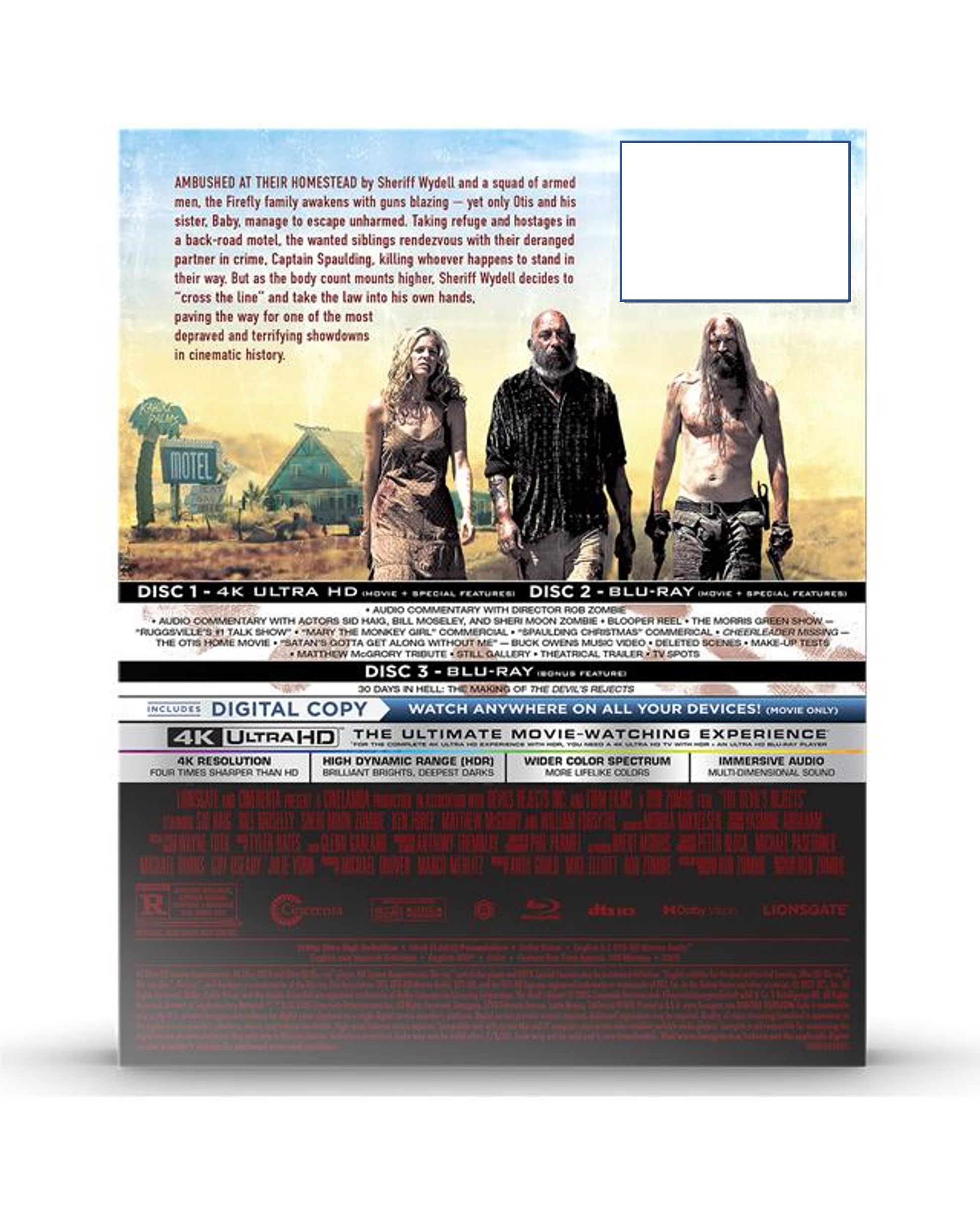 The Devil's Rejects - BLURAY, Digital, 4K ULTRA HD