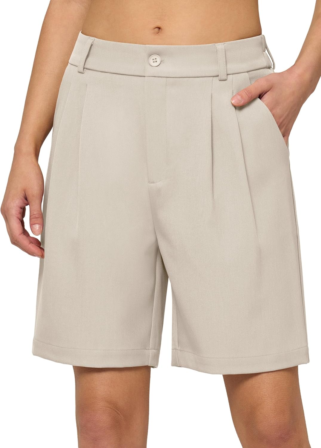 Willit Women's Shorts Wide Leg Dress Casual Work Summer Pleated Shorts High Waisted with Pockets 7" 10" - Image 2