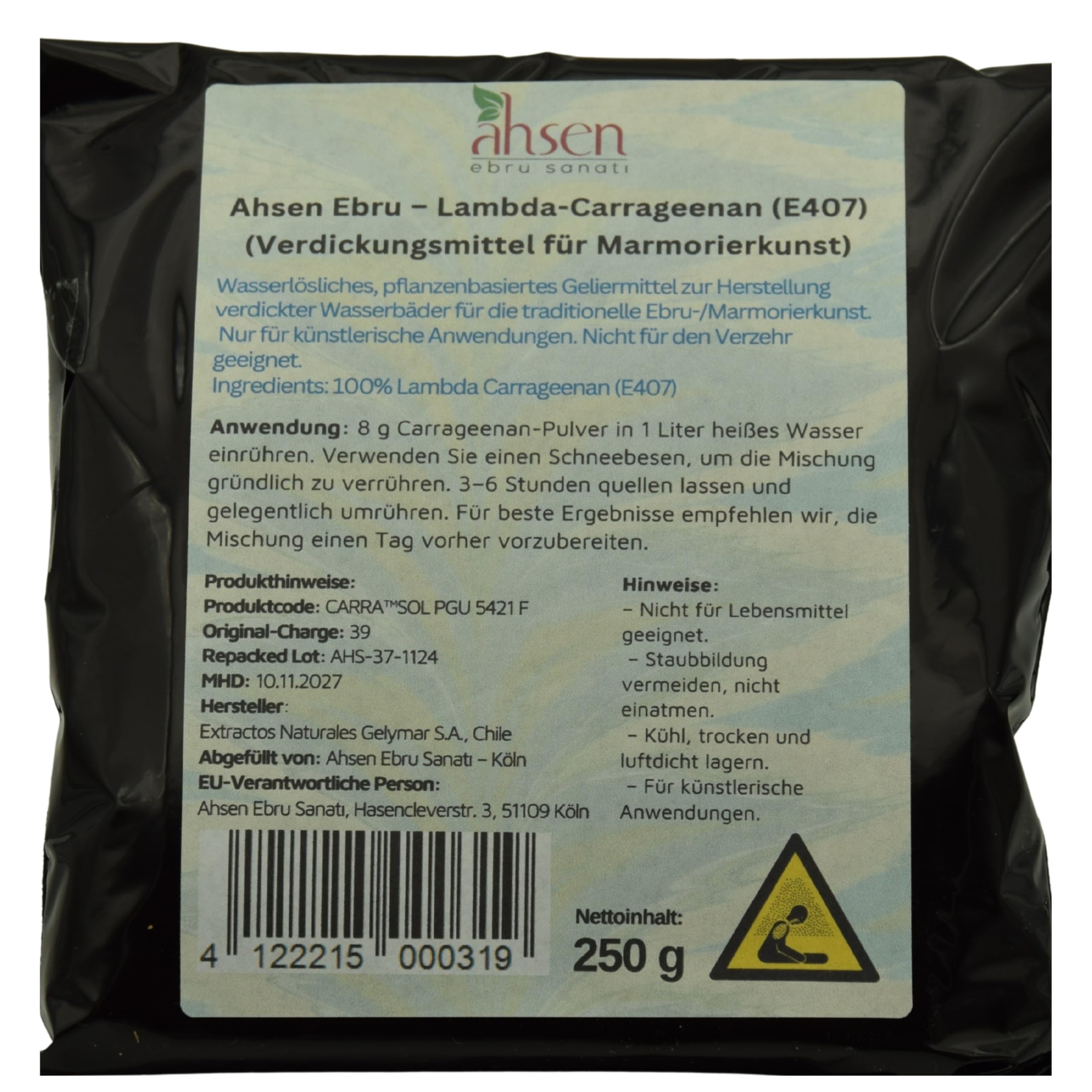 Lambda Carrageen 250 g, Carrageenan, Kivam Artirici, Ebru Tozu