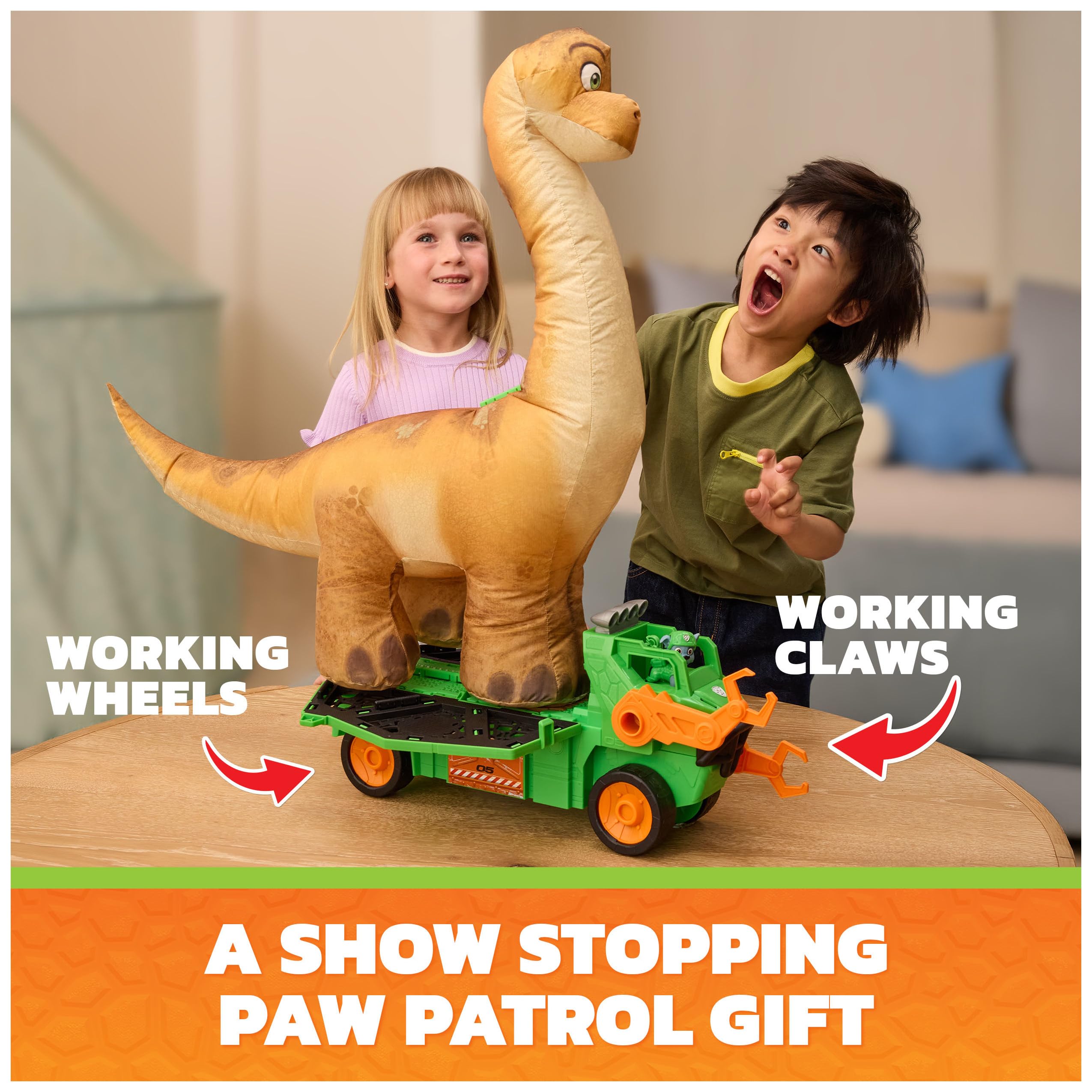 Psi Patrol: Film Dino - Mega pojazd z dmuchanym dinozaurem