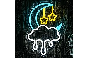 Moon and Cloud Neon Sign - Illume Your Dreams