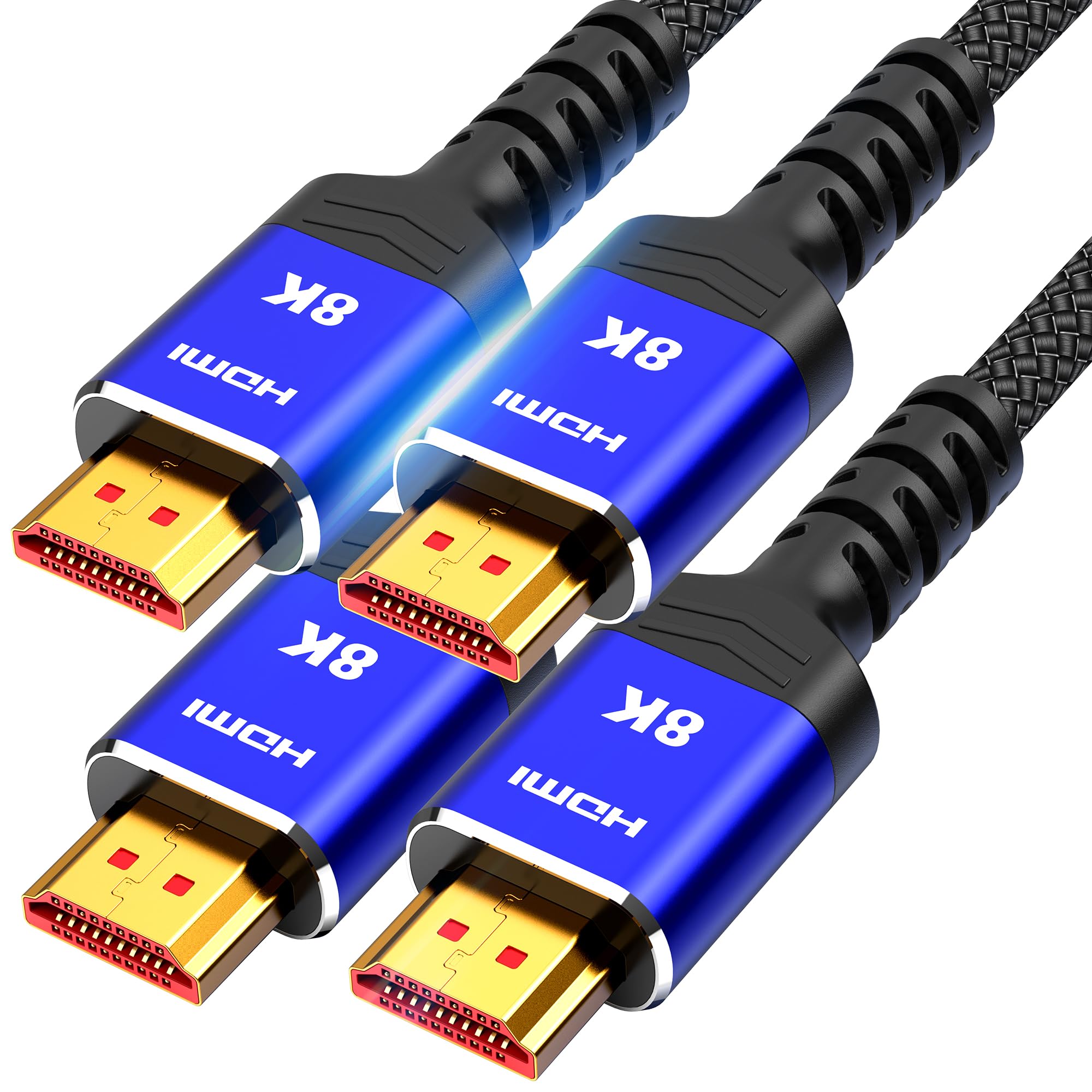 Highwings 8K HDMI 2.1 Cable - 2 Pack -13 Highwings 8K HDMI 2.1 Cable - 2 Pack -13