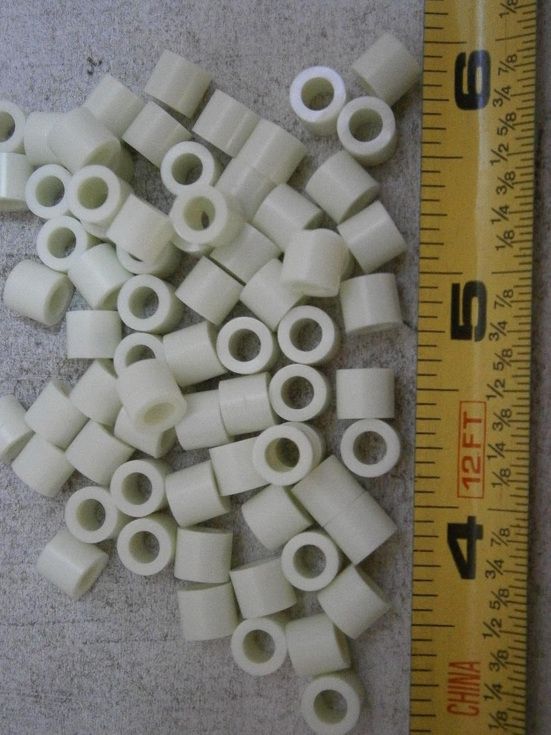 New Pack of 905-215 Tubular Spacer .250" OD .147" ID .215" Long Nylon Lot of 100#4840 Multi-Purpose Comprehensive Hardware Fastener Assortment Kit WnyNEH05829