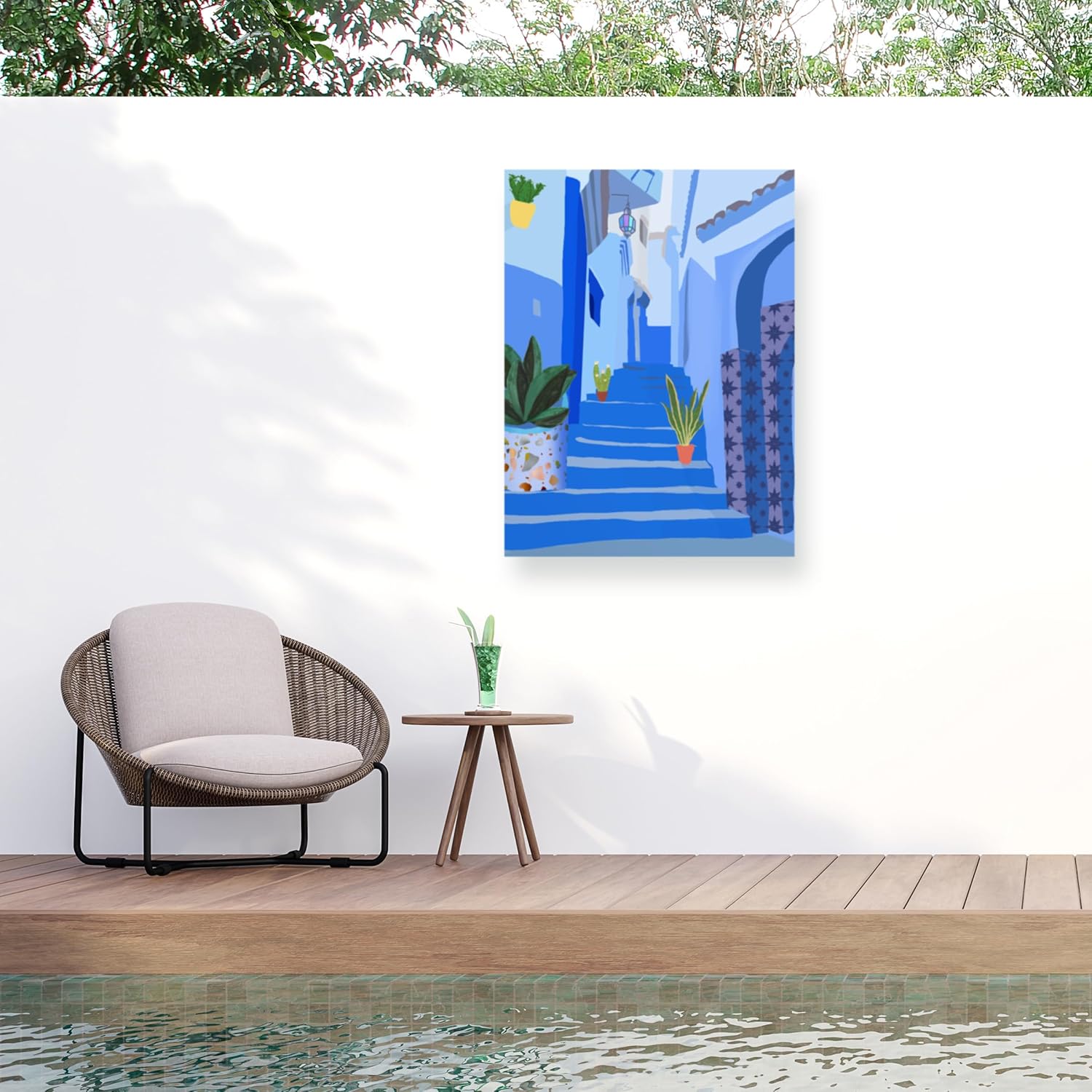 Trademark Fine Art Outdoor Canvas Art - Petra Lizde 'Morocco' Wall Art for Outdoor Spaces, Patios, or Gardens