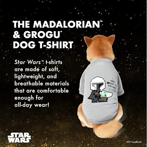 Miniatura 3 de STAR WARS Camiseta para perros de The Mandalorian Dog para mascotas, talla S  Camiseta The Mandalorian y Grogu para perros  Ropa de Star Wars para