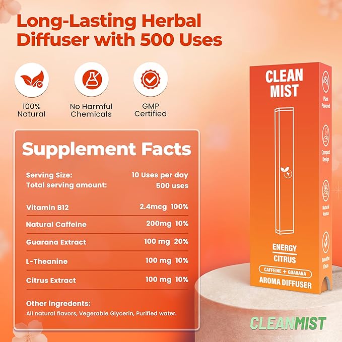 Difusor de Aromas TheCleanMist Energy Citrus Blend - 500 Usos miniatura 3