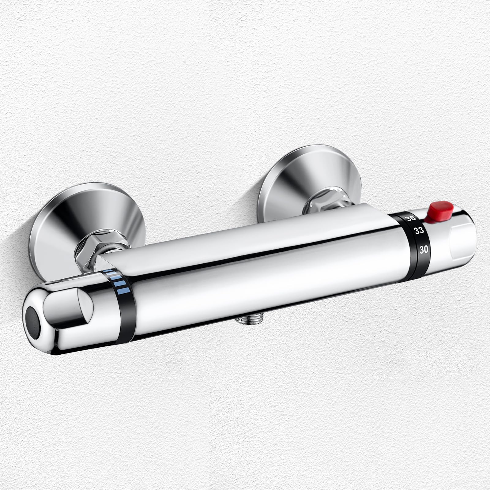 Robinet thermostatique de douche anti-brûlure sécurité 38°C en laiton