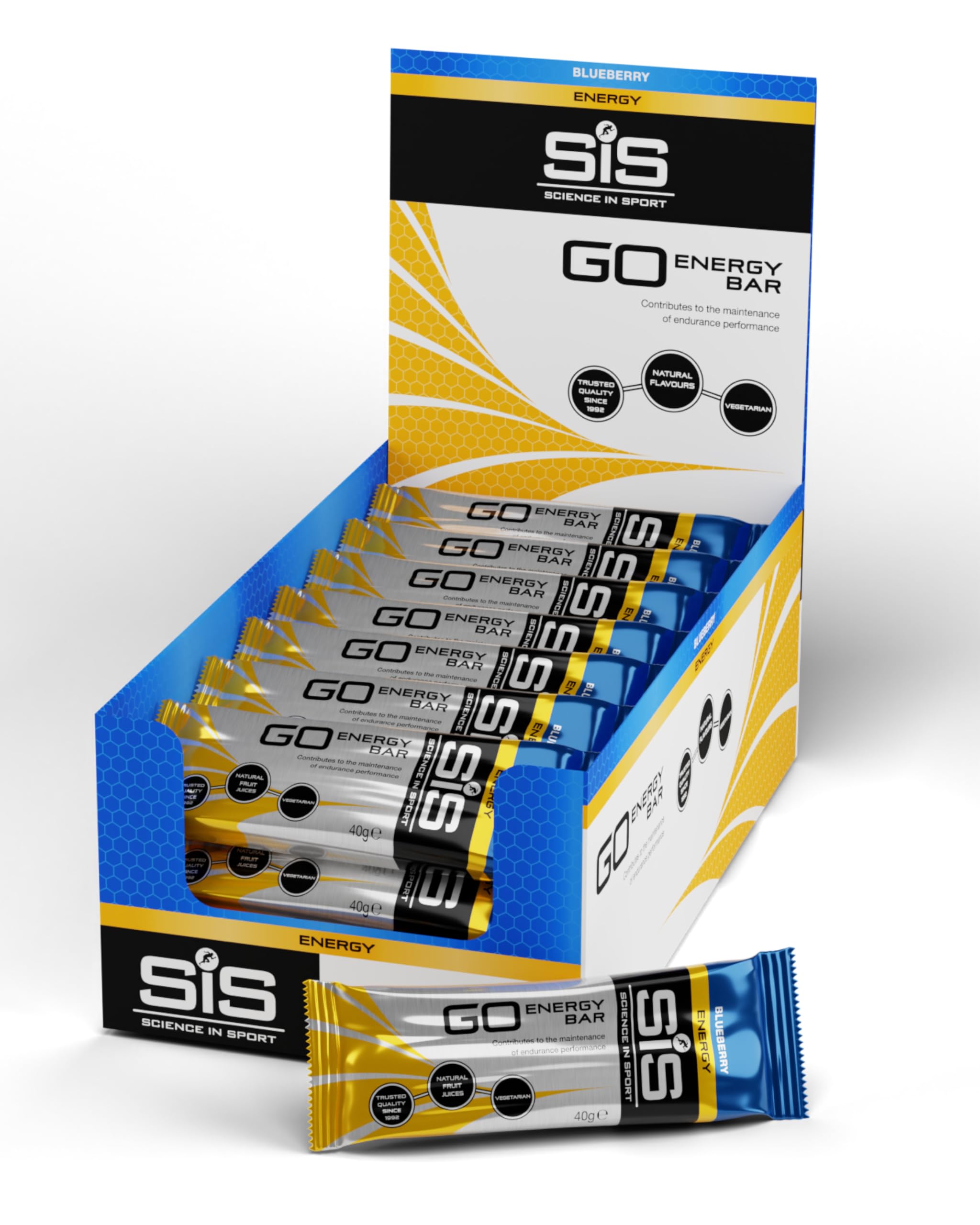 Science in Sport GO Barretta energetica Mini 40g confezione da 30pz. Gustosa barretta con 25g di carboidrati, Ricarica il tuo power training
