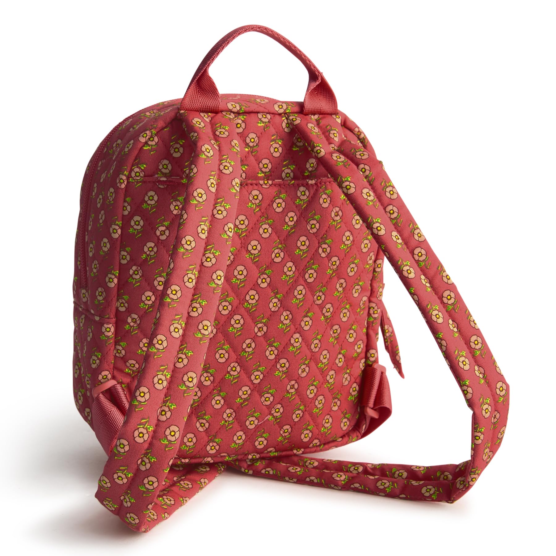 Vera Bradley Premium Cotton Small Tab Portfel Damski (1 szt.), Małe maki, Talla única, Wysokiej jakości bawełniany mini plecak Banbury