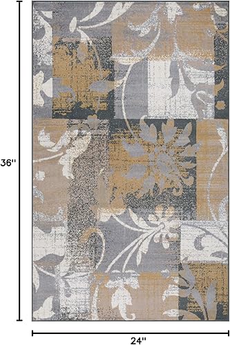 Miniatura 2 de SUPERIOR Alfombra de interior con respaldo de yute, perfecta para pasillo, entrada, oficina, sala de estarcomedor, dormitorio, cocina, piso,