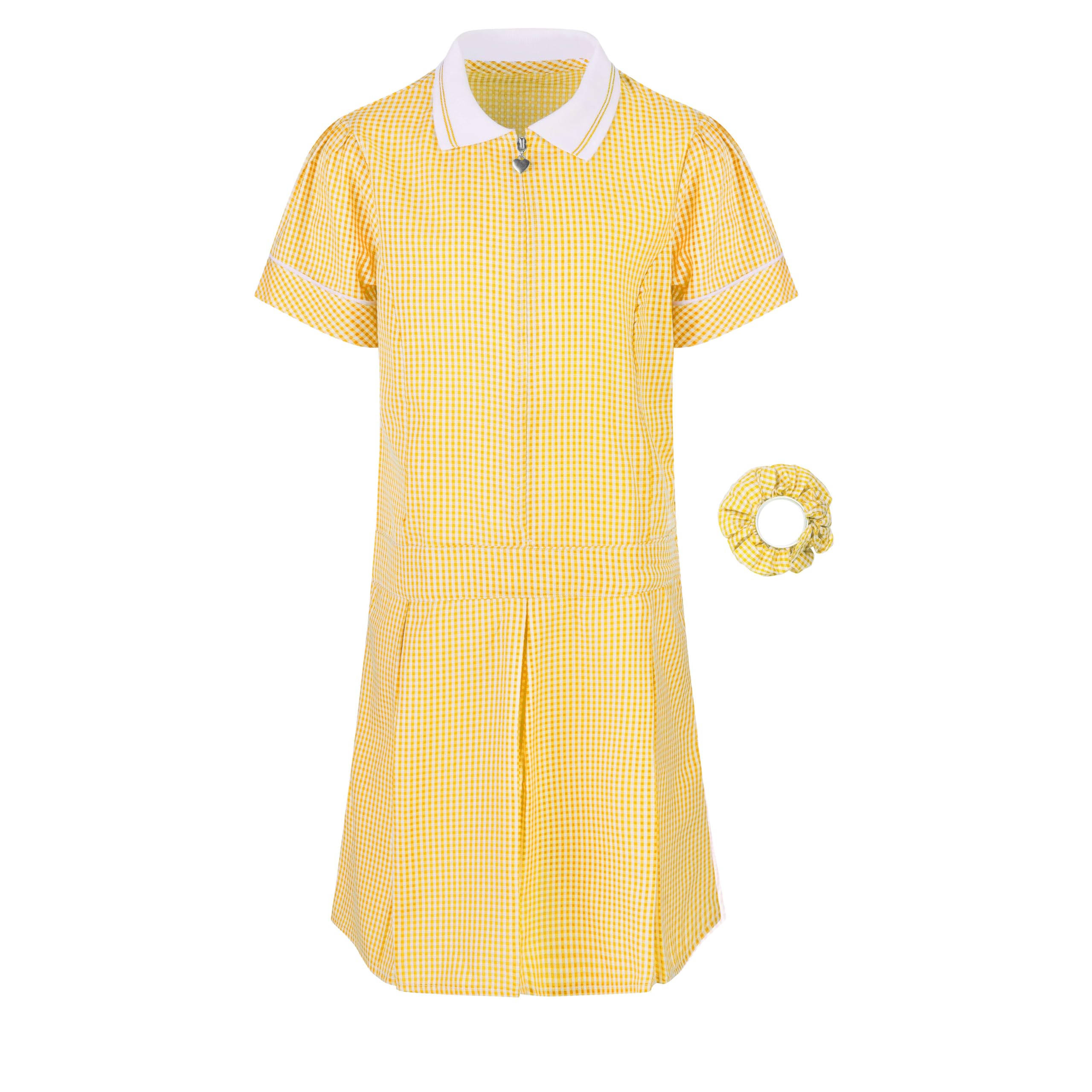 Listers Schoolwear Girl's School Uniform Pleated Gingham Summer Dress + Hair Bobble Age 3 4 5 6 7 8 9 10 11 12 13 14 15 16 17 18 Years — view 8
