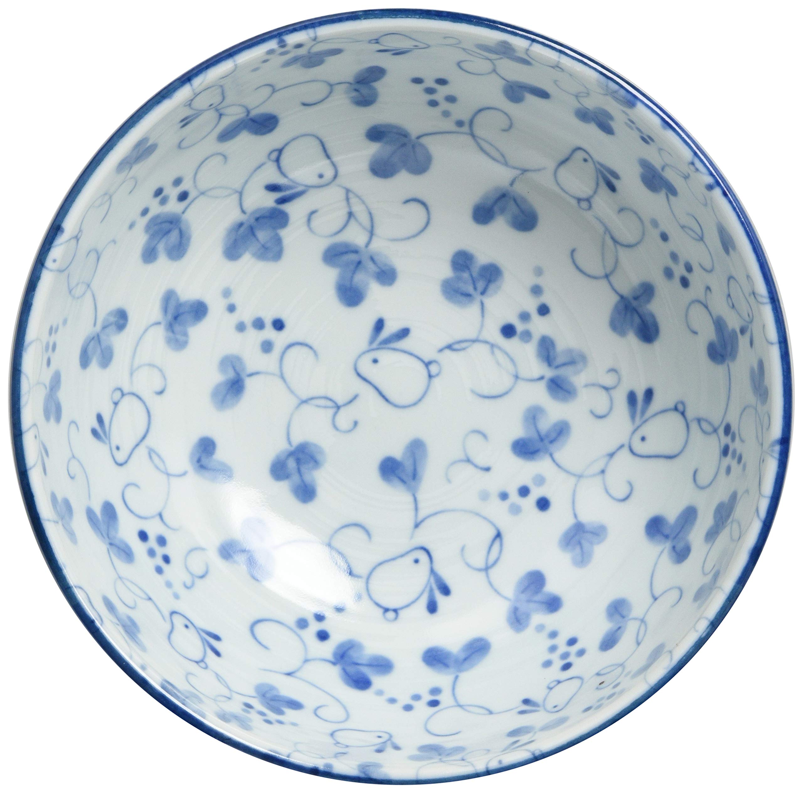 Mino Ware Rabbit Dyed Porcelain Bowl