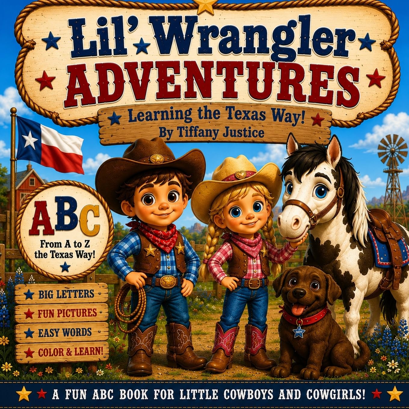 Lil ' Wrangler Adventures: Learning the Texas Way! A Fun ABC Book for Little Cowboys and Cowgirls