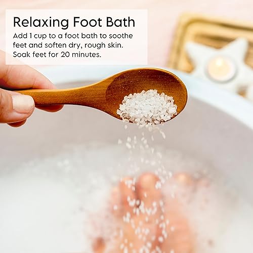 Miniatura 6 de LA SALT CO Epsoothe - Tarro de sal de Epsom de 5 libras para baño y remojo y exfoliante para pies, sulfato de magnesio puro y natural, USP, alivia