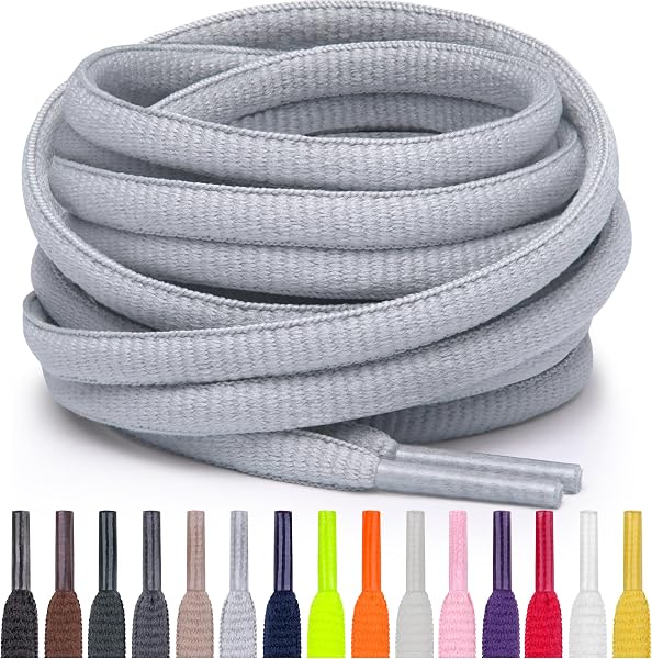 Miscly Lacci Sportivi Ovali - Disponibili in Diverse Lunghezze e Colori - 1