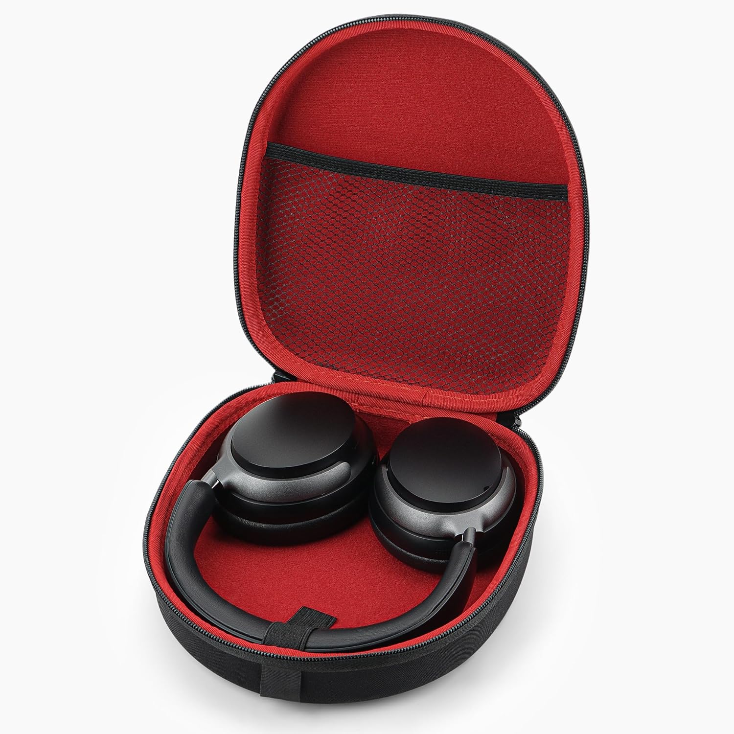 Linkidea Headphones Carrying Case Compatible with Bose QCUltra, QC45, QC35II, QC35, Sony MDRZX110, JBL Tune 660NC Case, Protective Hard Shell Travel Bag with Cable, Charger Storage (Black) - Image 2