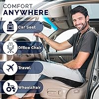 Vista 7 de ComfiLife Car Seat Cushion–Premium Wedge 100% Polyurethane Foam Car Cushions for Driving–Auto Seat Cushion–Back & Sciatica Pain Relief for Long
