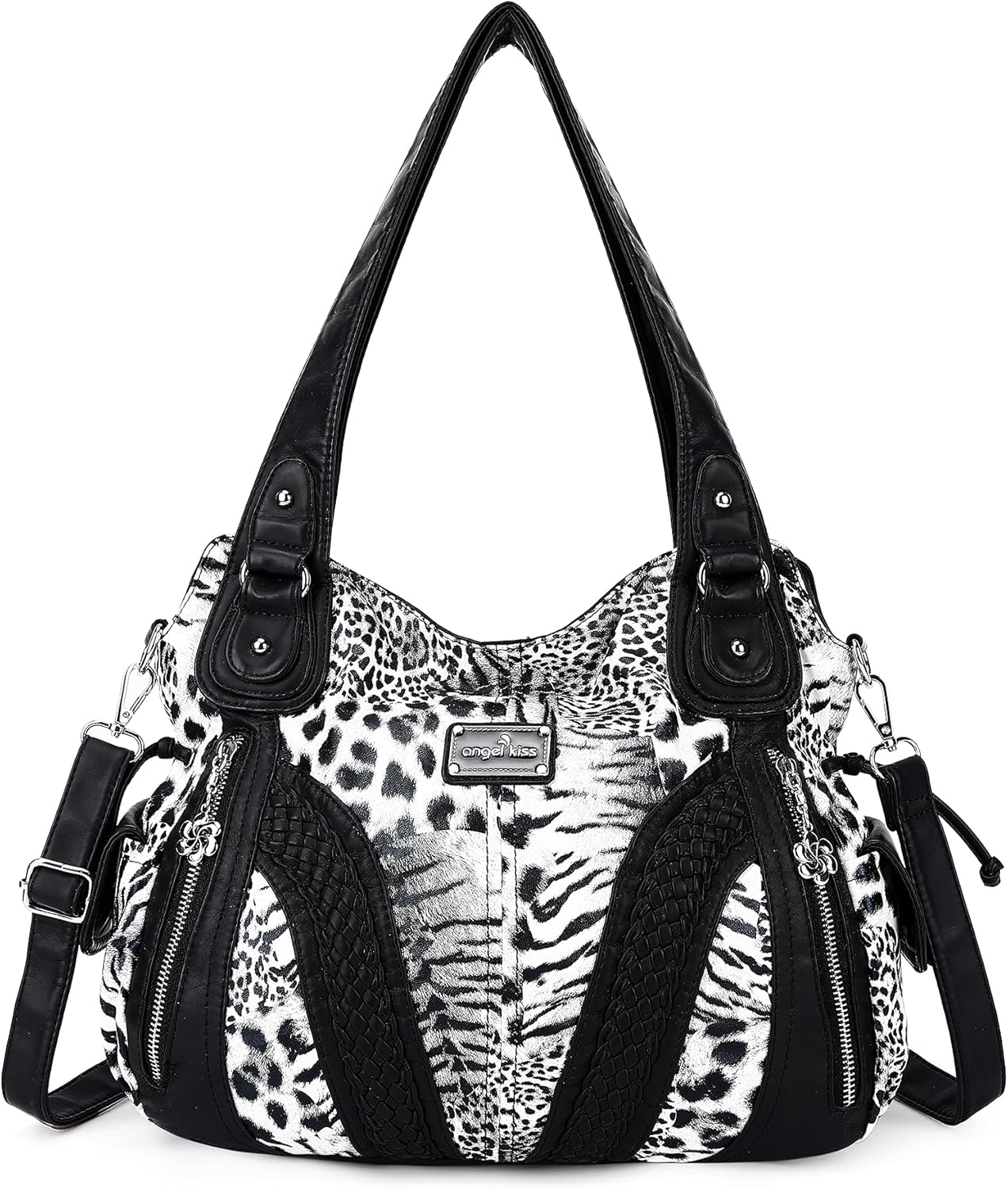 Purses and Handbags Women Fashion Tote Bag Shoulder Bags Top Handle Satchel Purses Washed Synthetic Leather Handbag