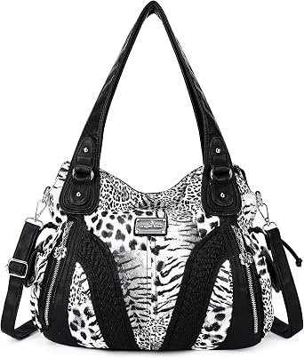 Purses and Handbags Women Fashion Tote Bag Shoulder Bags Top Handle Satchel Purses Washed Synthetic Leather Handbag